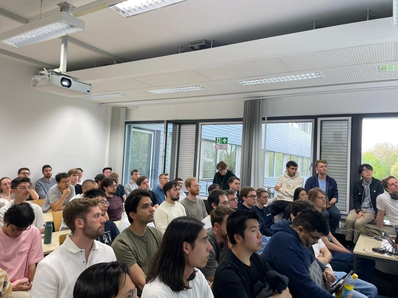 Students at the Kickoff SS26 with Prof. Nießner